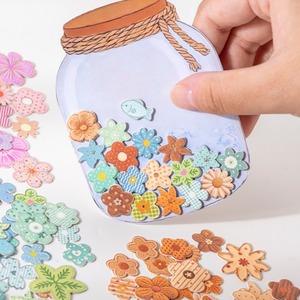 90 autocollants par paquet, série Wish Garden, thème floral sur cartes rigides, autocollants miniatures sur cartes rigides - Product Image 4