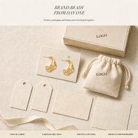 Pendientes de Aro Modernos con Facetas de Flor en Acero Inoxidable Tono Dorado, Accesorios de Joyería de Moda para Mujer