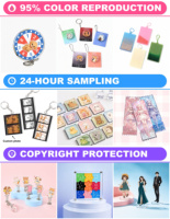 Standee Akrilik Transparan Custom Anime Girl Love Figur Tubuh Penuh untuk Meja, Cetak Laser, OEM ODM Grosir