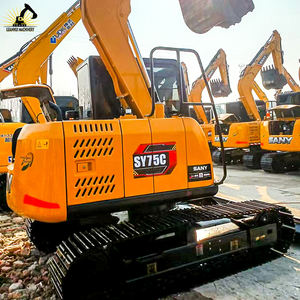 Sany SY75 de haute qualité a utilisé des machines d'excavatrice pour l'ingénierie municipale Type fiable avec une puissance suffisante - Product Image 4