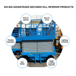 Gunting Listrik Seluler 10M 12M 14M 18M, Lift Gunting Listrik Hidrolik Baterai untuk Meja Angkat Gunting Semi-otomatis - Product Image 6