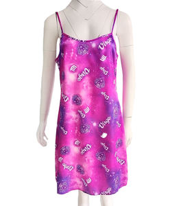 Chemise de nuit en satin personnalisée pyjamas pour femmes vêtements du zodiaque vêtements de nuit d'été robe de nuit sexy pour dames - Product Image 5