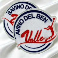 Badge thermocollant de qualité supérieure, flocage Tatami, patch de club de football, étiquette de marque douce au toucher pour maillots