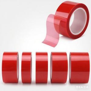 Chịu nhiệt độ cao Pet <span class=keywords><strong>Red</strong></span> Silicone băng dính cho thiết bị điện tử cách nhiệt và nhiệt niêm phong - Product Image 2