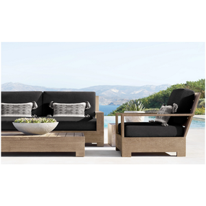Canapé en teck en promotion, canapé de jardin pour hôtel, ensemble de canapés d'extérieur imperméables, mobilier de jardin extérieur - Product Image 2