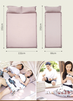 Lit d'air double pliable compact YX-C2-9 pour le camping, matelas rectangulaire auto-gonflant épaissi pour le sol de la tente, le coffre de voiture