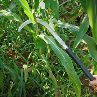 Faucille en acier à haute teneur en manganèse, lame de lancette, petit scimitar, coupe-bananes, petite faucille pour la récolte en extérieur