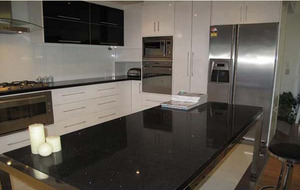 Boton Đá Nhân Tạo Đá Pha Lê Tường agglomerated sàn gạch Đen Thạch Anh Countertop - Product Image 5