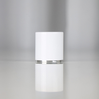 Tapa de Perfume Magnética de Metal de Aluminio con Forma de Cilindro en Negro, Blanco y Dorado de Lujo OEM con Collar de Aluminio
