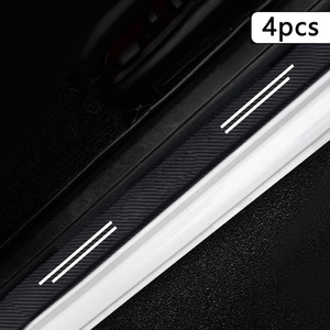 Biểu Tượng Tùy Chỉnh 4Pcs Da Xe Ngưỡng Dải Chống Xước Xe Cửa Sill Tấm Bảo Vệ Bảo Vệ Xe Bumper Bảo Vệ Nhãn Dán - Product Image 3