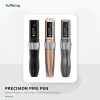Tuffking - Agujas de Cartucho para Tatuaje Eléctrico Permanente, Reducen el Daño a la Piel, Acero Inoxidable, Batería de Litio, Desechables