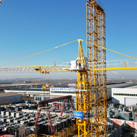 Grúa Torre de Alta Calidad de 5 Toneladas TC5013S para Proyectos de Ingeniería de Edificios de Gran Altura, Grúa Torre con Bomba Central al Mejor Precio
