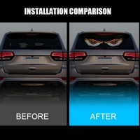 Panel LED de Aluminio Impermeable IP-67 de Alta Calidad, 5V 5W, USB, para Autos, con Diseño de Ojos de Demonio Parpadeantes, Pantalla Rígida para Camiones, Nuevo