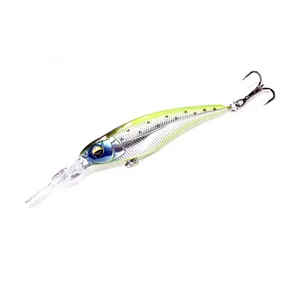 60mm, 5g hängende Jerkbaits Bass Hard Baits 3D Augen Life-Like Swimbait Fishing Lure Minnow Süßwasser Salzwasser