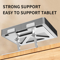 Support de tablette réglable ergonomique rotatif à 360 degrés, support de tablette portable en aluminium, support pliable