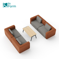 Canapé modulaire de bonne qualité, durable, résistant à l'usure, en tissu, pour aéroport, gare, bus, salle d'attente, bureau, entreprise, réception