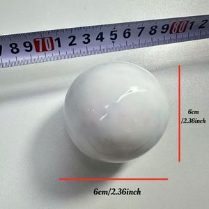 ของเล่นบีบคลายเครียด TPR รูปทรงลูกบอลหิมะสีขาวครีม ขนาด 6 ซม. ของขวัญนุ่มนิ่มสำหรับเด็กและผู้ใหญ่ พร้อมเอฟเฟกต์ปลดปล่อยความเครียด - Product Image 4