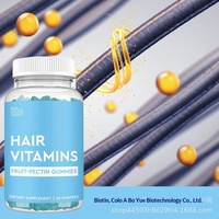 Gummies pour la croissance des cheveux et des ongles pour adultes, en stock, avec biotine et collagène, produits de beauté, 60 gummies, sans gluten, végétaliens