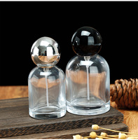 Flacon de parfum en verre transparent de 100 ml avec bouchon à filetage plat et pulvérisateur à pompe, réutilisable, Xuda Luxury Screen, direct usine