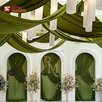 Arche de mariage personnalisée en PVC avec support de panneau, pour décoration de mariage