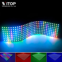 Pantalla LED Flexible de Píxeles RGB WS2812 SMD Programable de 5V CC, Matriz de Puntos LED WS2812B de 8x32