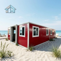 Casa Prefabricada Ecológica de Estructura de Acero Expandible de 40 pies con Doble Ala para Uso en Hoteles y Oficinas, Diseño Moderno Gratuito
