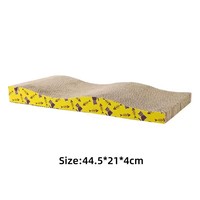 Griffoir pour chat d'intérieur en carton ondulé, interactif, avec herbe à chat, pour vente en gros