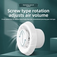 Système d'air frais réglable de plafond d'aération en plastique ABS de conception moderne haut de gamme avec prise d'échappement de sortie d'air pour le salon