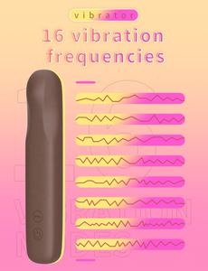 Vibrateur à chocolat rechargeable par USB 16 modes Stimulateur clitoridien Jouet sexuel adulte pour femmes et couples Jouet préliminaire - Product Image 5