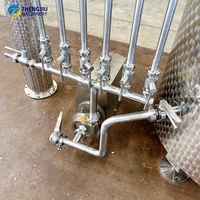 Alambic en acier inoxydable ZJ 500L pour distillerie, équipement de distillation d'alcool, machine à alambic à chemise pour distillerie