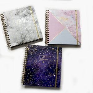Fournitures scolaires, carnet à spirales A5, journal, agenda quotidien non daté, agenda professionnel, impression personnalisée avec autocollant - Product Image 2