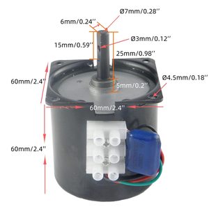 Moteur à engrenages synchrone ChanCS 60KTYZ 110V AC 2.5-3 tr/min 18W 80mm à montage par bride, faible vitesse, couple élevé - Product Image 2