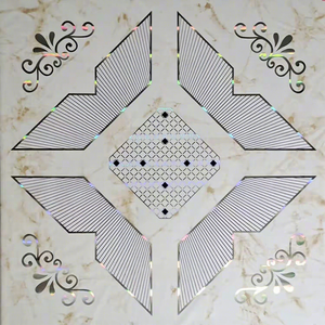 Plaques de <span class=keywords><strong>plafond</strong></span> et de mur en <span class=keywords><strong>PVC</strong></span>, carrées 2x2, <span class=keywords><strong>faux</strong></span> <span class=keywords><strong>plafond</strong></span> avec grille de <span class=keywords><strong>plafond</strong></span> ignifuge classe A, <span class=keywords><strong>installation</strong></span> moderne - Product Image 6