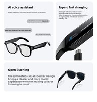 Lunettes de lecture intelligentes classiques avec caméra HD, enregistrement photo et vidéo, commande vocale et traduction pour les voyages en extérieur et les affaires