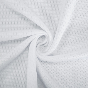 Manufacturer Custom Wholesale Sportswear 175gsm 100% Polyester Knitted Jacquard Mesh Fabric for Sports Jersey T-shirts - Product Image 4