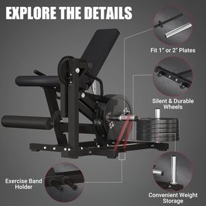 CZFIT Appareil d'entraînement multifonction pour flexion et extension des jambes assises - Équipement de gym pour la force des muscles des jambes, de la taille et de l'abdomen - Product Image 3