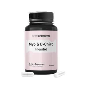 Lifeworth Vrouwen Vruchtbaarheid Hormonale Balans Ovariële Gezondheidsondersteuning Capsule Myo-Inositol D-Chiro Inositol Supplement Voor Volwassenen - Product Image 1