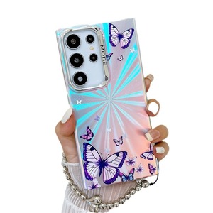 Funda de teléfono esmerilada de mariposa láser galvanizada para iPhone 16 Pro Max funda para iPhone 15 14 13Pro para <span class=keywords><strong>Samsung</strong></span> S25 S24 S23 ultra - Product Image 6