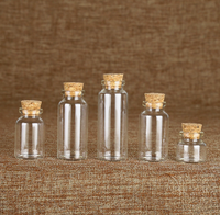 Flacons en verre borosilicate vides, corps transparent, pour application de remplissage cosmétique