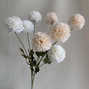 Fleurs artificielles de chrysanthème à 4 têtes Jinxi pour décorations de mariage, marqueurs d'allée, arrangements au sol, ornements pour la maison - Product Image 4