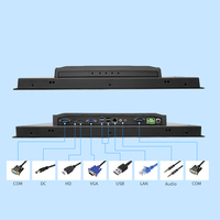 Panel PC Industrial Integrado de 13.3" FHD IPS, Intel J6412, Windows 10/11 IoT, Pantalla Táctil PCAP, Aluminio Fundido a Presión, Sin Ventilador, Montaje en Panel HMI