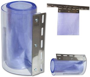 Rideau à lanières <span class=keywords><strong>en</strong></span> <span class=keywords><strong>PVC</strong></span> ultra-transparent facile à installer, bande de porte <span class=keywords><strong>en</strong></span> plastique transparente et flexible pour entrepôts frigorifiques et usines agroalimentaires - Product Image 2