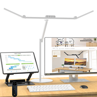 Lampe de bureau à LED pour le bureau avec base Lampe de table avec gradation réglable col de cygne flexible, pour la lecture, l'étude et l'éclairage.