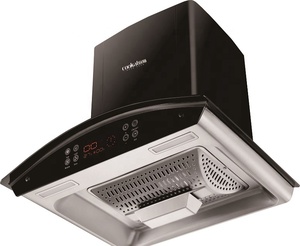 Campana Extractora de Cocina Eléctrica de 90 cm, Extractor Vertical de Bajo Ruido, Electrodoméstico para el Hogar, Luz LED, Carcasa de Acero Inoxidable - Product Image 1