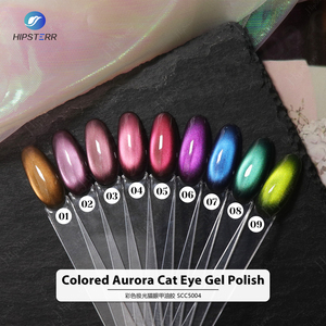 Esmalte de Uñas en Gel Vegano y Libre de Crueldad Animal, Color Aurora, Efecto Ojo de Gato, Reflectante, Holográfico, con Purpurina, Gel UV - Product Image 3