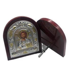 Icone Religiose in Metallo Stampate UV, Souvenir Artigianali della Vergine Maria, Decorazione da Parete per la Casa - Product Image 5