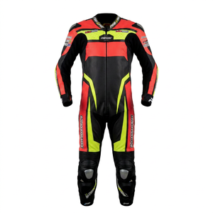 <b>Mens</b> Zonda Genuine Cowhide/Kangaroo Motorbike Racing High-Performance Leather 1Pc Suit <b>Jumpsuit</b>/Traje <b>for</b> Track Days, Riding CE - Product Image 1