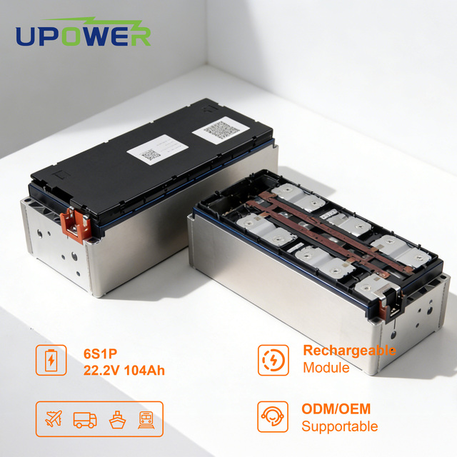 ULi 104Ah NMC Battery Module 6S1P 22.2V Rechargeable for EV Power Supply