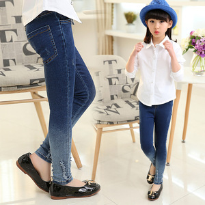 Nuovi Prodotti Cinesi in Vendita Online su Aliexpress: <span class=keywords><strong>Jeans</strong></span> Elasticizzati alla Moda per Bambine di 8 Anni - Product Image 4