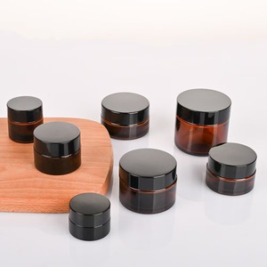 Wholesale Eco-friendly Leak-proof 30g Cosmetic Jar 5g 10g 15g 20g 30g 50g 60g Face Cream Jar Empty Amber <b>Containers</b> Plastic - Product Image 6